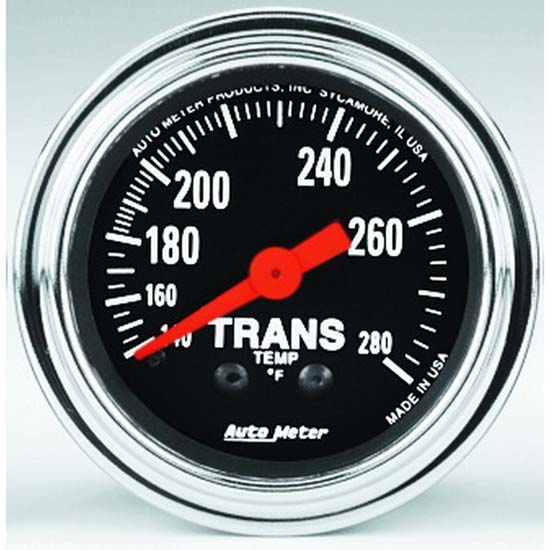 Auto Meter 2451 Traditional Chrome Mechanical Transmission Temp Gauge