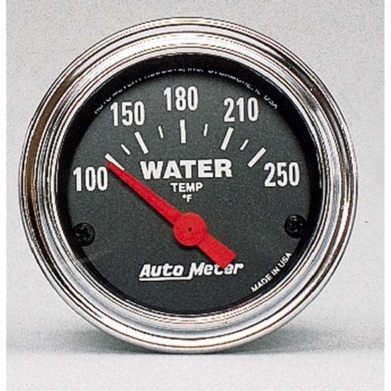 Auto Meter 2532 Traditional Chrome Air-Core Water Temperature Gauge