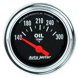 AutoMeter 2543 Traditional Chrome Air-Core Oil Temperature Gauge