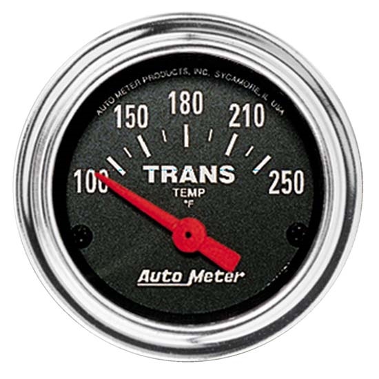 Auto Meter 2552 Traditional Chrome Air-Core Transmission Temp Gauge
