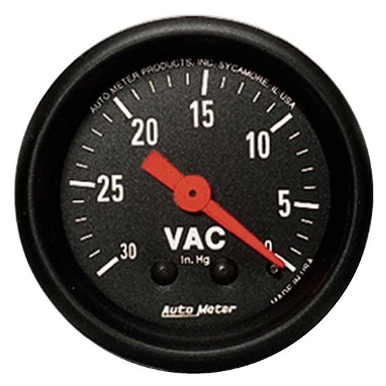 Auto Meter 2610 Z-Series Mechanical Vacuum Gauge, 2-1/16 Inch