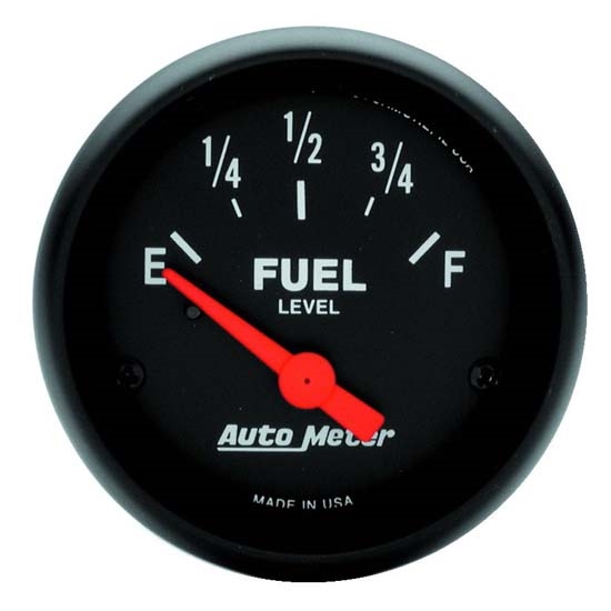 Auto Meter 2648 Z-Series Air-Core Fuel Level Gauge, 2-1/16 Inch, 0-30 Ohms