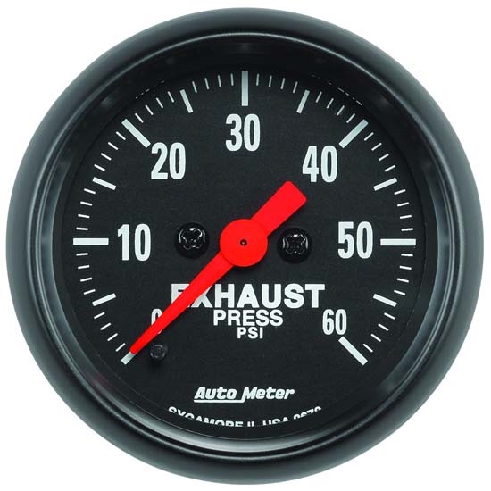 Auto Meter 2672 Z-Series Digital Stepper Motor Exhaust Pressure Gauge