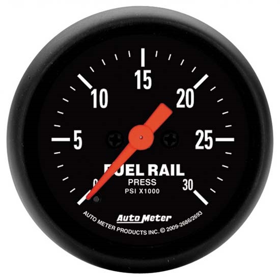 Auto Meter 2693 Z-Series Digital Stepper Motor Fuel Rail Press Gauge