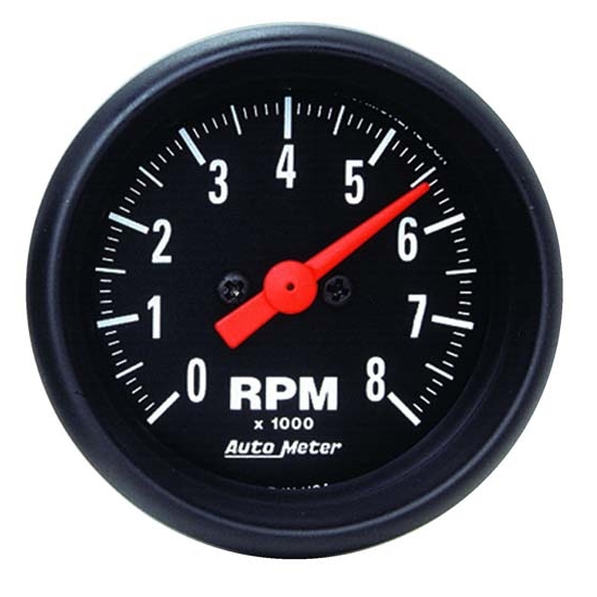 Auto Meter 2698 Z-Series Air-Core In-Dash Tach, 8k RPM, 2-1/16 Inch