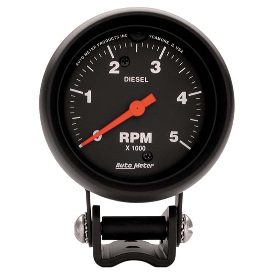 Auto Meter 2888 Z-Series Air-Core Pedestal Tach, 5k RPM, 2-5/8 Inch