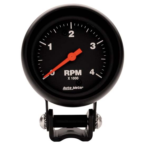 Auto Meter 2890 Z-Series Air-Core Pedestal Tach, 4k RPM, 2-5/8 Inch