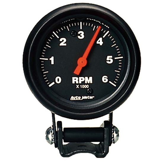 Auto Meter 2891 Z-Series Air-Core Pedestal Tach, 6k RPM, 2-5/8 Inch