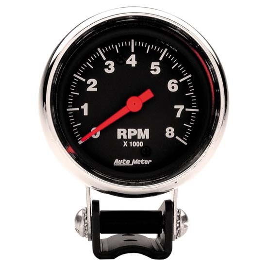 Auto Meter 2893 Traditional Chrome Air-Core Pedestal Tach, 8k, 2-5/8