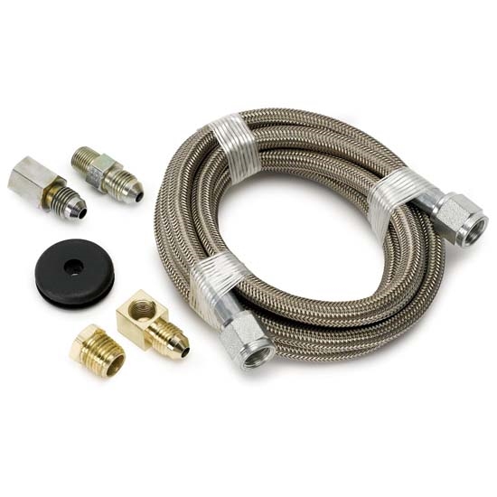 Auto Meter 3228 Stainless Line Kit for Pressure Gauges, -4 AN, 6 FT