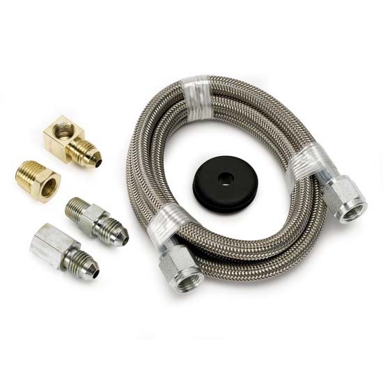 Auto Meter 3229 Stainless Line Kit for Pressure Gauges, -4 AN, 4 FT