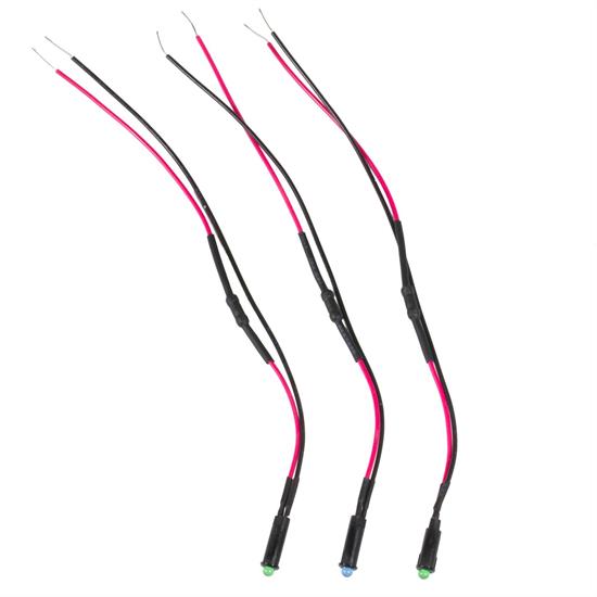 AutoMeter 3283 LED Indicator Light Kit (2 Green, 1 Blue)