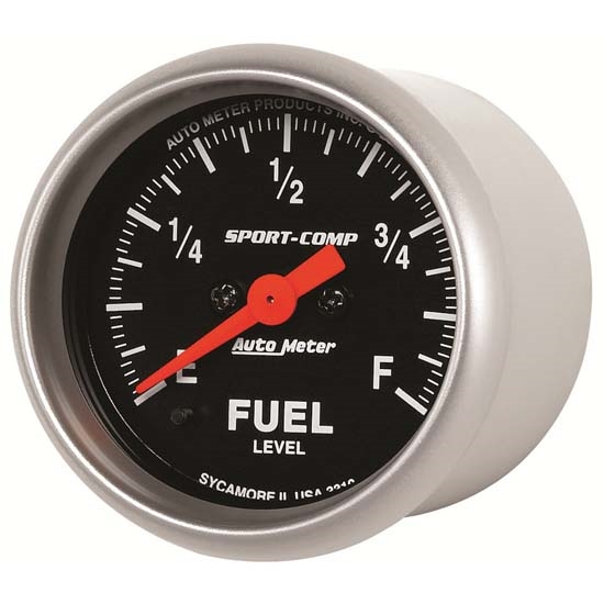 Auto Meter 3310 Sport-Comp Digital Stepper Motor Fuel Level Gauge