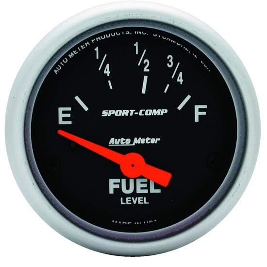 Auto Meter 3315 Sport-Comp Air-Core Electric Fuel Level Gauge, 2-1/16
