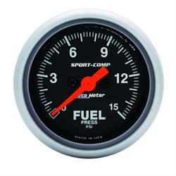 AutoMeter 3361 Sport-Comp Digital StepperMotor Fuel Press. Gauge