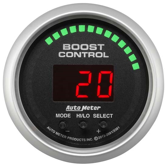 Auto Meter 3381 Sport-Comp Digital Boost Controller Gauge, 2-1/16 Inch
