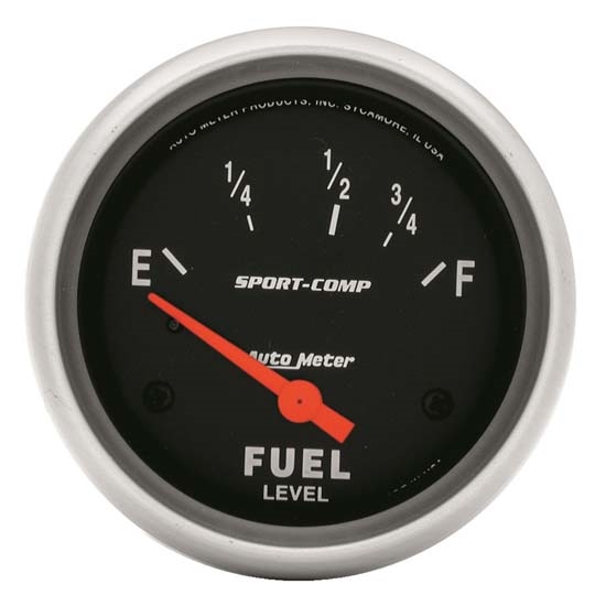 Auto Meter 3515 Sport-Comp Air-Core Electric Fuel Level Gauge, 2-5/8
