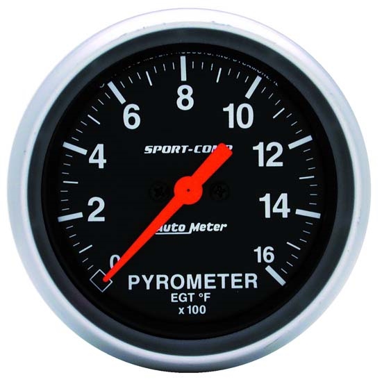 Auto Meter 3544 Sport-Comp Digital Stepper Motor Pyrometer Gauge