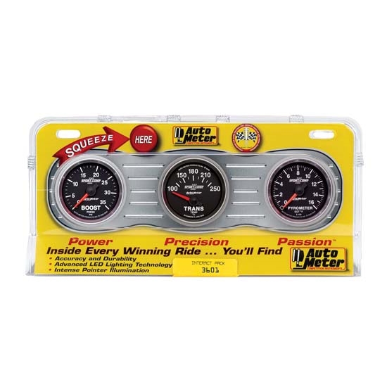 Auto Meter 3601 Sport-Comp II Interact Pack Diesel Gauge Set