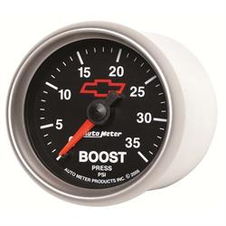 AutoMeter 3604-00406 GM Black Mechanical Boost Gauge, 2-1/16 Inch