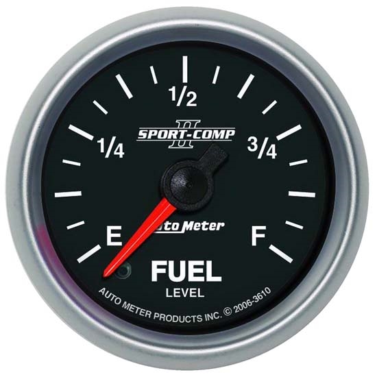 Auto Meter 3610 Sport-Comp II Digital Stepper Motor Fuel Level Gauge
