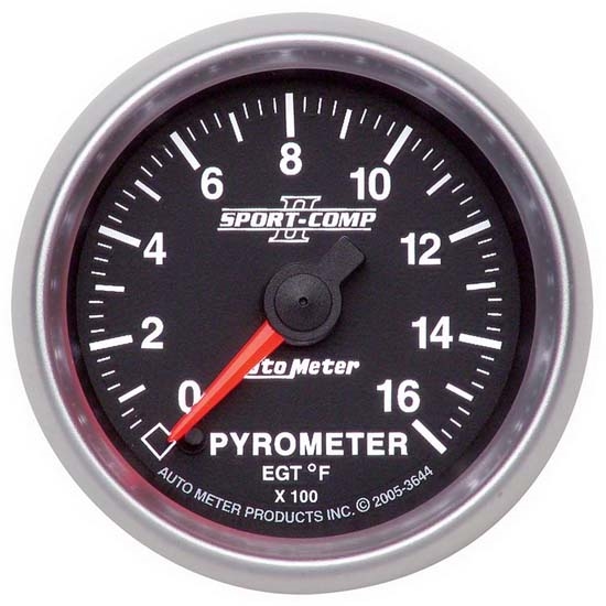 Auto Meter 3644 Sport-Comp II Digital Stepper Motor Pyrometer Gauge