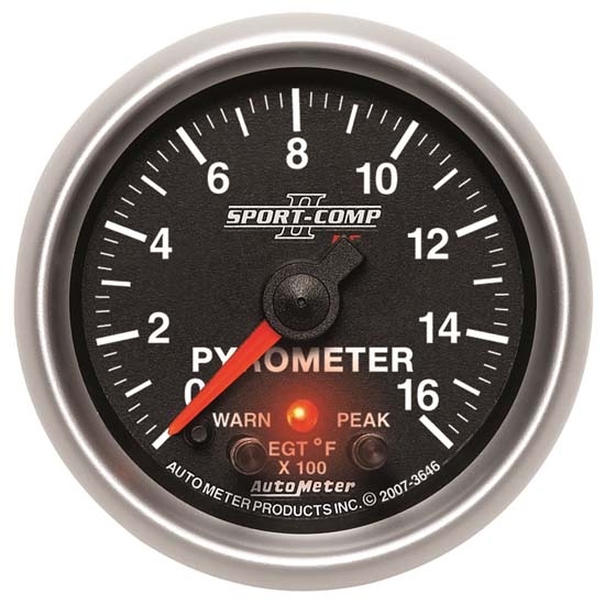 Auto Meter 3646 Sport-Comp II Digital Stepper Motor Pyrometer Gauge