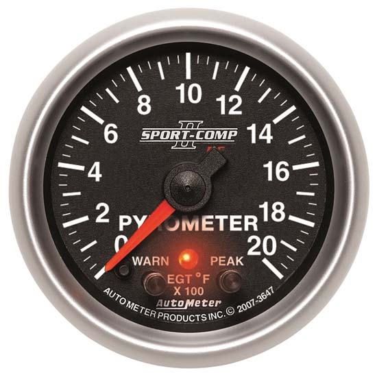 Auto Meter 3647 Sport-Comp II Digital Stepper Motor Pyrometer Gauge