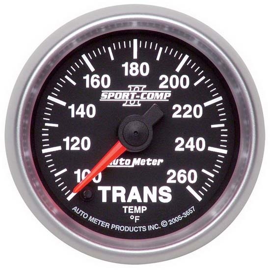 Auto Meter 3657 Sport-Comp II Digital Stepper Motor Trans Temp Gauge