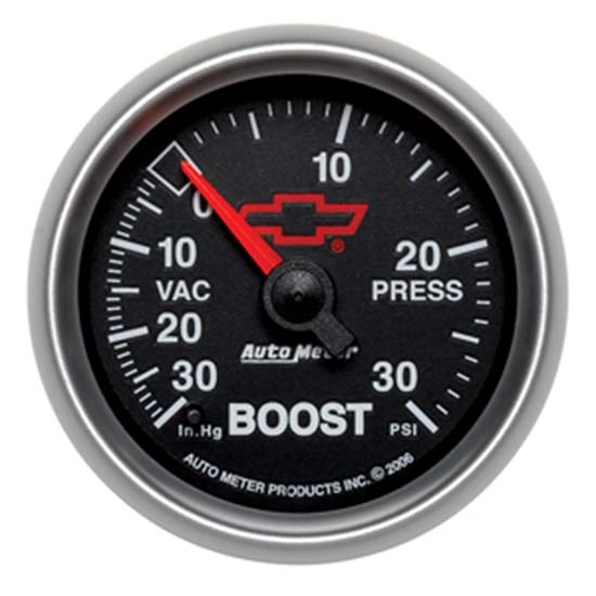 Auto Meter 3659-00406 GM Blk Digital Stepper Motor Boost/Vacuum Gauge
