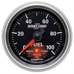 AutoMeter 3671 Sport-Comp II Digi. StepperMotor Fuel Press Gauge