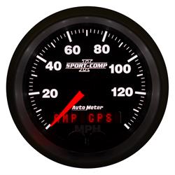 Auto Meter 3680 Sport-Comp II Speedometer, 3-3/8, 0-140 MPH, Flat Lens