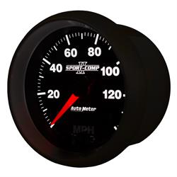 Auto Meter 3680 Sport-Comp II Speedometer, 3-3/8, 0-140 MPH, Flat Lens