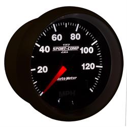 Auto Meter 3680 Sport-Comp II Speedometer, 3-3/8, 0-140 MPH, Flat Lens