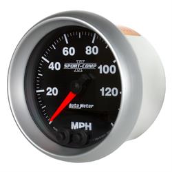 Auto Meter 3680 Sport-Comp II Speedometer, 3-3/8, 0-140 MPH, Flat Lens