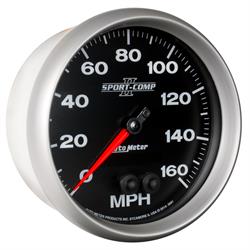 Auto Meter 3681 Sport-Comp II Speedometer, 5, 0-160 MPH, Flat Lens