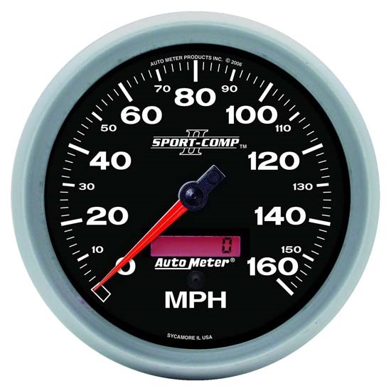 Auto Meter 3689 Sport-Comp II Air-Core Speedometer, 160 MPH, 5 Inch