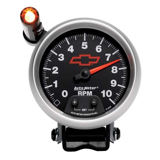 Auto Meter 3690-00406 GM Black Air-Core Pedestal Tachometer Gauge