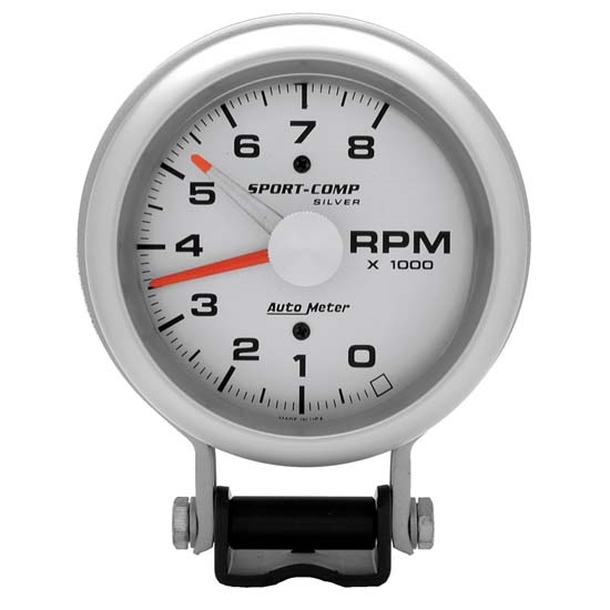 Auto Meter 3781 Ultra-Lite Air-Core Pedestal Tach, 8k RPM, 3-3/4 Inch