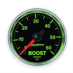 AutoMeter 3805 GS Mechanical Boost Gauge, 2-1/16 Inch, 60 PSI