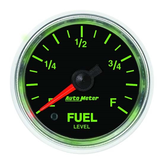 Auto Meter 3810 GS Digital Stepper Motor Fuel Level Gauge, 2-1/16 Inch