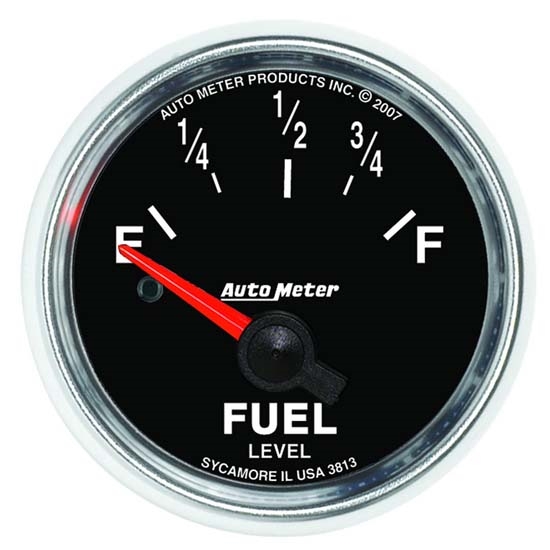 Auto Meter 3813 GS Air-Core Fuel Level Gauge, 2-1/16 Inch