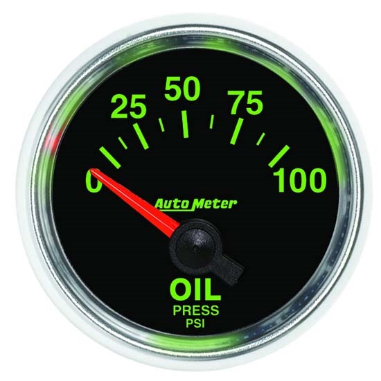 Auto Meter 3827 GS Air-Core Oil Pressure Gauge, 2-1/16 Inch
