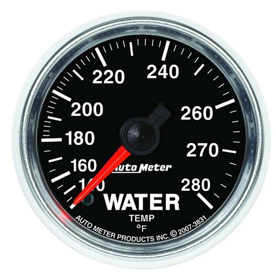 Auto Meter 3831 GS Mechanical Water Temperature Gauge, 2-1/16 Inch