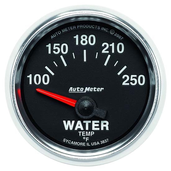 Auto Meter 3837 GS Air-Core Water Temperature Gauge, 2-1/16 Inch