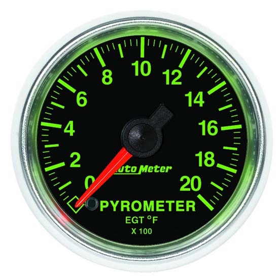 Auto Meter 3845 GS Digital Stepper Motor Pyrometer Gauge, 2-1/16 Inch