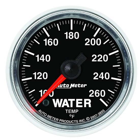 Auto Meter 3855 GS Digital Stepper Motor Water Temperature Gauge