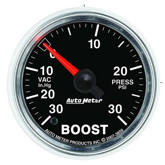 Auto Meter 3859 GS Digital Stepper Motor Boost/Vacuum Gauge, 2-1/16 In