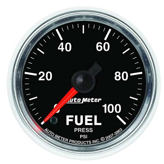 Auto Meter 3863 GS Digital Stepper Motor Fuel Pressure Gauge