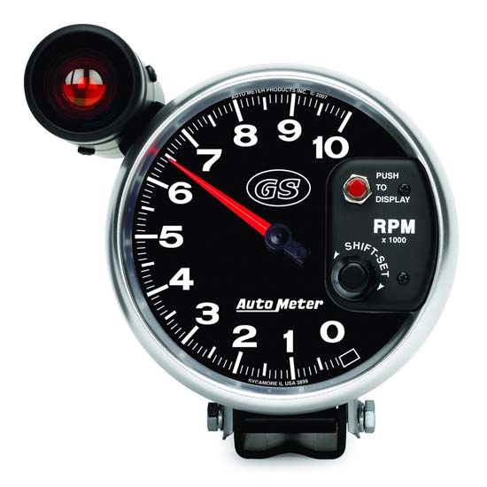 Auto Meter 3899 GS Air-Core Pedestal Tachometer Gauge, 5 Inch